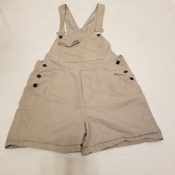Vintage Urban Star Originals Grey Overall Shorts Cotton Small Women Dungarees - Picture 2 of 7